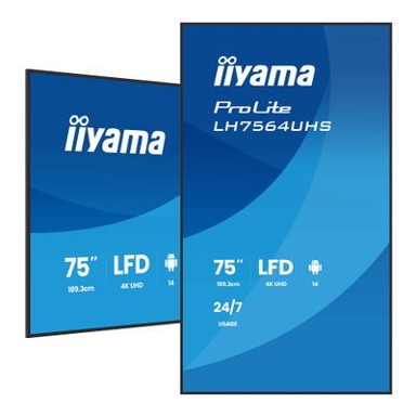 IIYAMA Monitor LH7564UHS-B1AG, 75", UHD